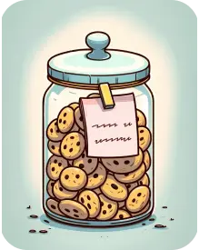 Cookie jar full of cookies